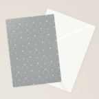 Cafe Floral - Dusty Blue Stationery Card Gallery Image 2
