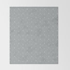 Cafe Floral - Dusty Blue Throw Blanket Gallery Image 2