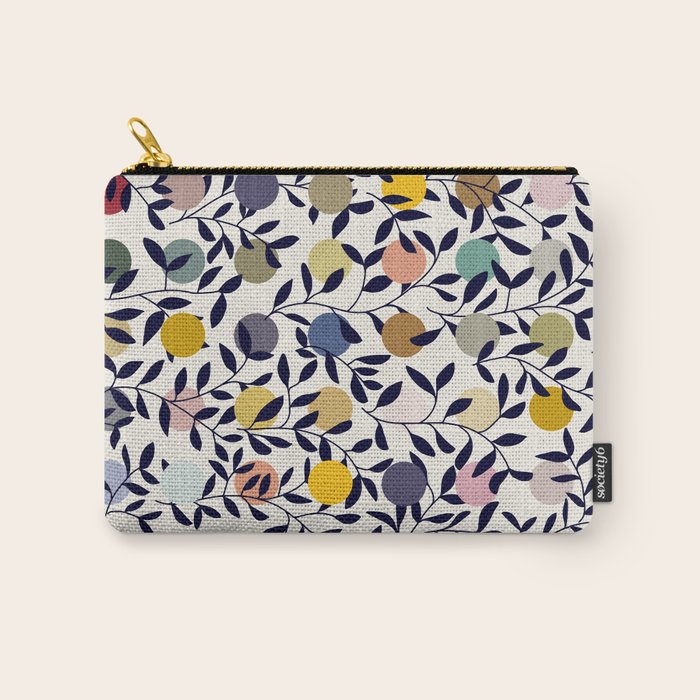 expectant iteration botanical garden pattern Carry All Pouch Gallery Image 1