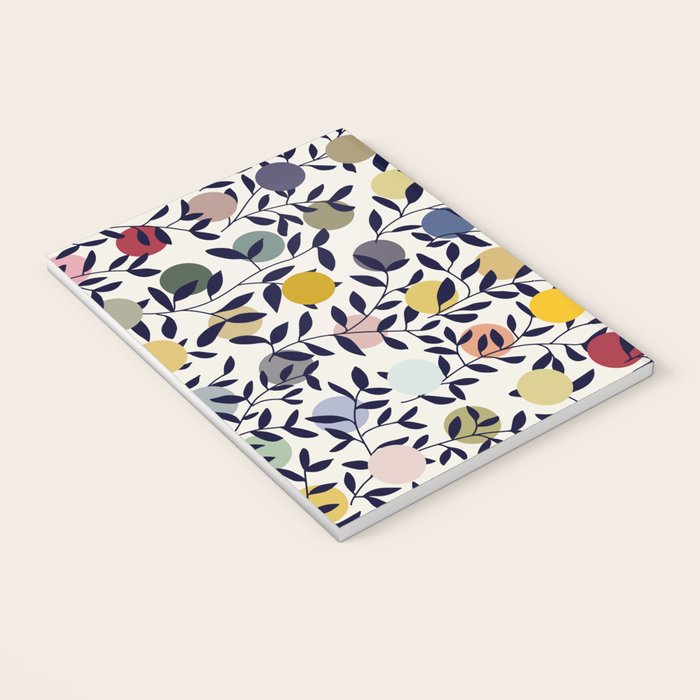 expectant iteration botanical garden pattern Notebook Gallery Image 3