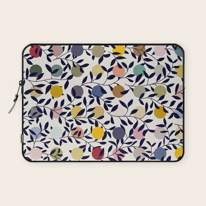 expectant iteration botanical garden pattern Laptop Sleeve Gallery Image 1