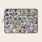expectant iteration botanical garden pattern Laptop Sleeve Gallery Image 1