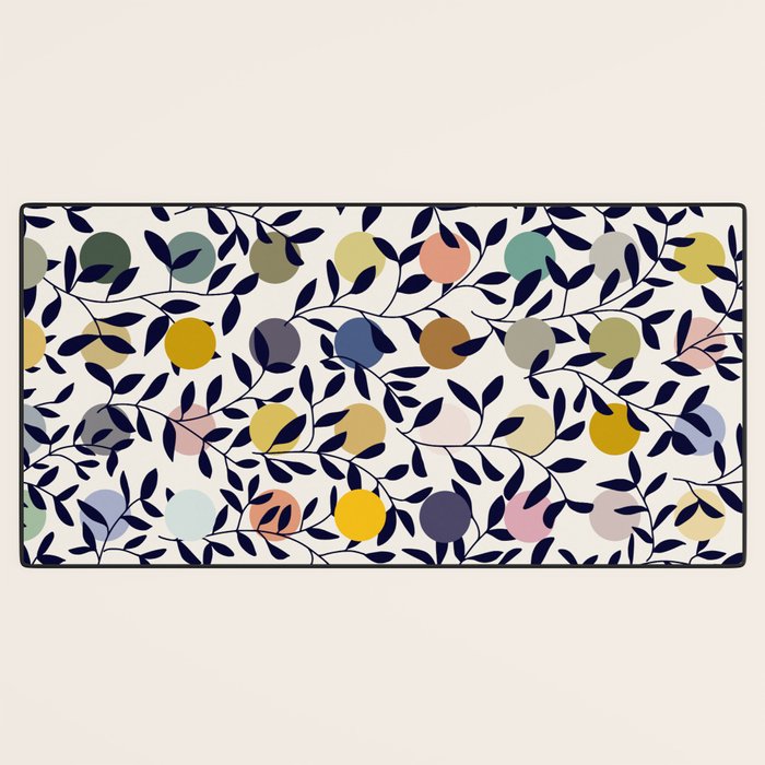 expectant iteration botanical garden pattern Desk Mat Gallery Image 3