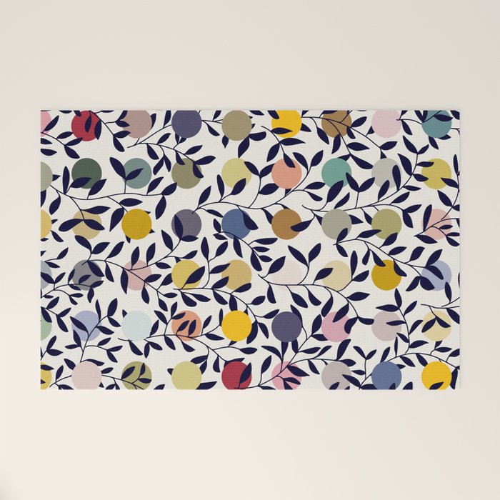 expectant iteration botanical garden pattern Welcome Mat Gallery Image 1