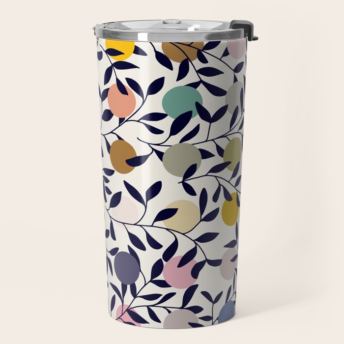 expectant iteration botanical garden pattern Travel Mug Gallery Image 2