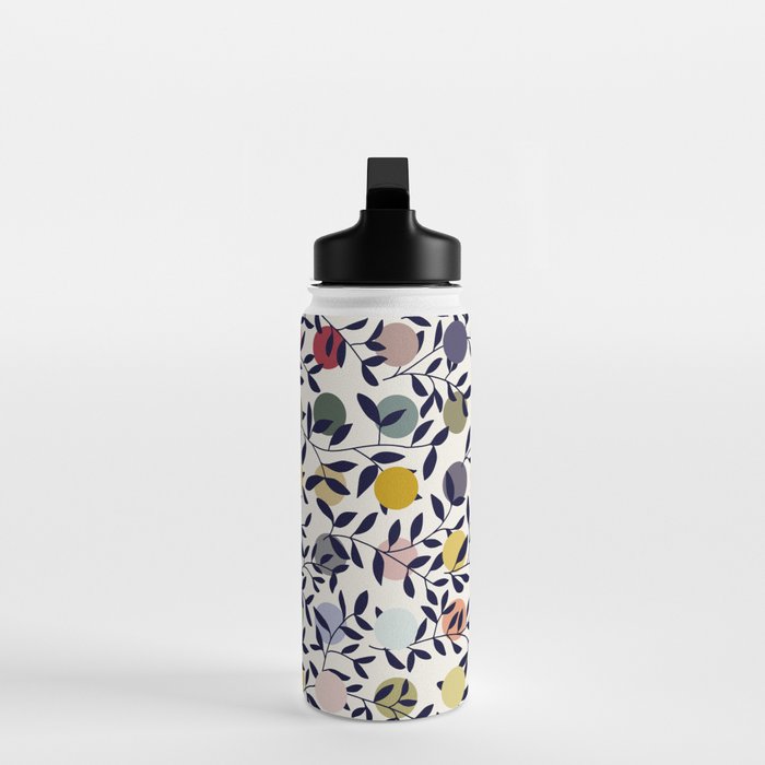 expectant iteration botanical garden pattern Water Bottle Gallery Image 3