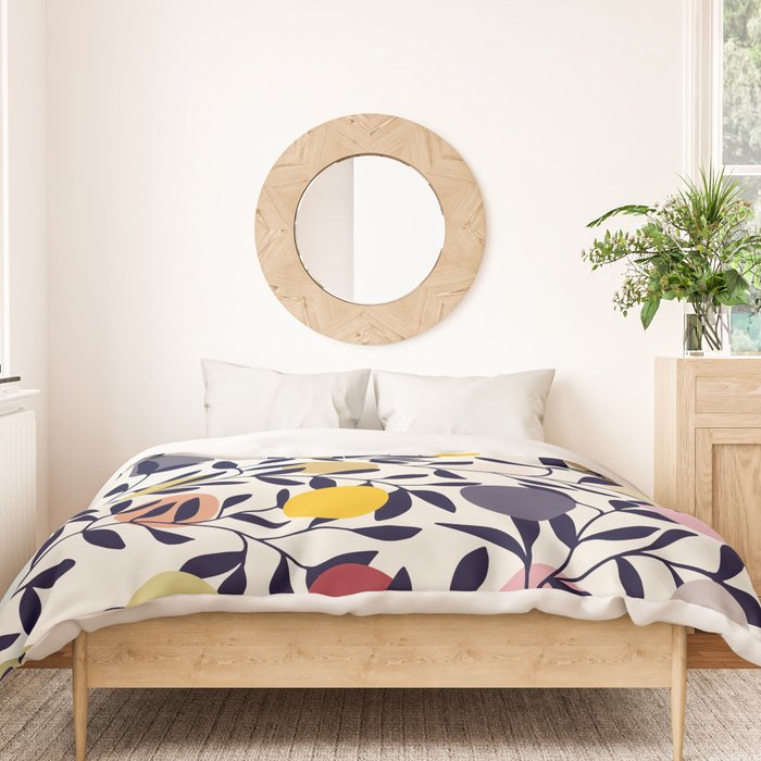 expectant iteration botanical garden pattern Duvet Cover Gallery Image 3