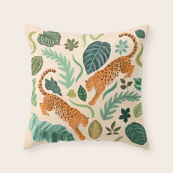 Botanical Garden Throw Pillow Gallery Image 1