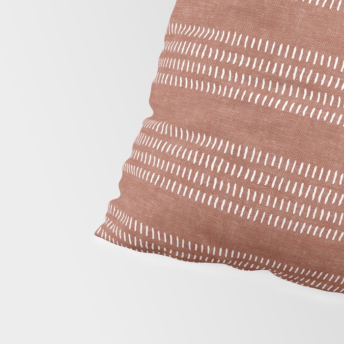 farmhouse stitch - rust Pillow Sham Gallery Image 4