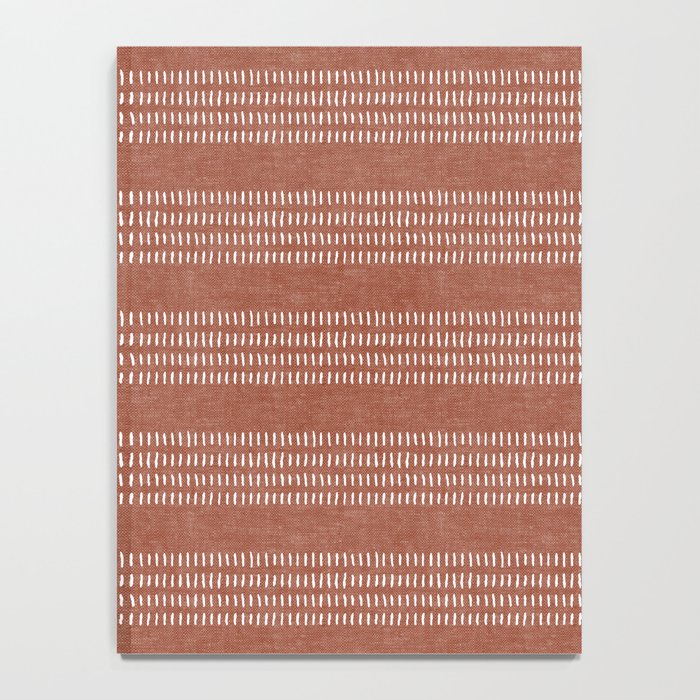 farmhouse stitch - rust Notebook Gallery Image 4