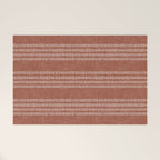 farmhouse stitch - rust Welcome Mat Gallery Image 1