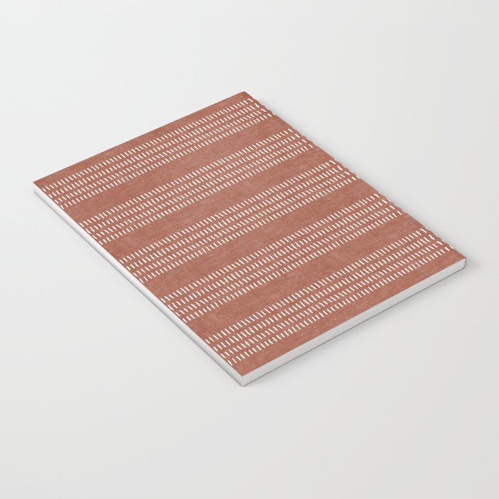 farmhouse stitch - rust Notebook Gallery Image 3