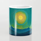 Winter Moonlight Mountain Landscape by Rockwell Kent Appalachian Coffee Mug Gallery Image 4