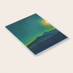Winter Moonlight Mountain Landscape by Rockwell Kent Appalachian Notebook Gallery Image 3