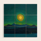 Winter Moonlight Mountain Landscape by Rockwell Kent Appalachian Wood Wall Art Gallery Image 1