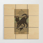 Scorpio Cat Wood Wall Art Gallery Image 1