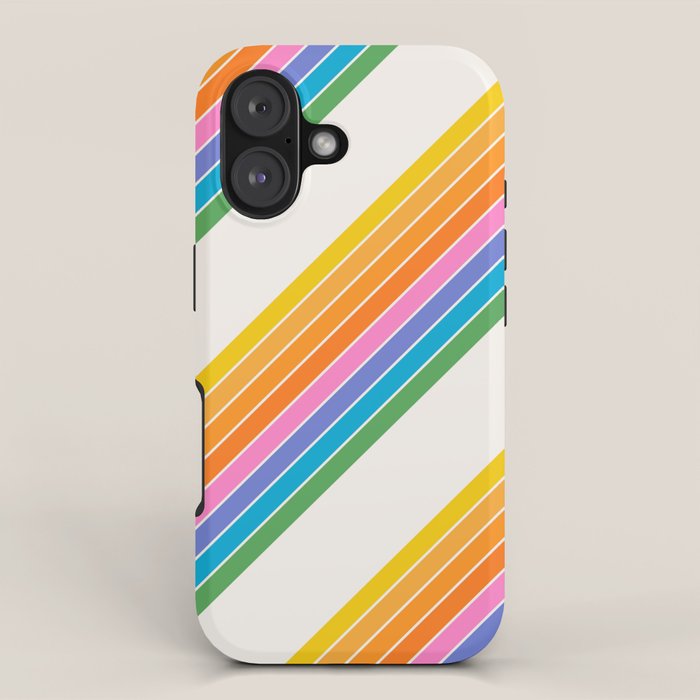 Candy Stripes - Rainbow Brites iPhone Case Gallery Image 1