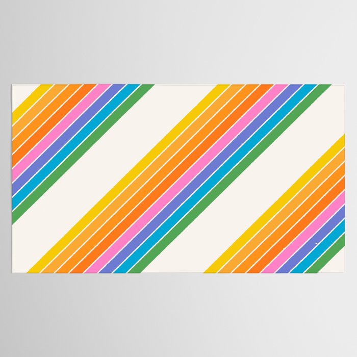Candy Stripes - Rainbow Brites Tablecloth Gallery Image 2