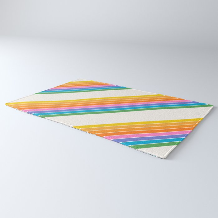 Candy Stripes - Rainbow Brites Rug Gallery Image 3
