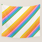 Candy Stripes - Rainbow Brites Wall Tapestry Gallery Image 4