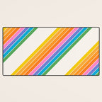 Candy Stripes - Rainbow Brites Desk Mat Gallery Image 3