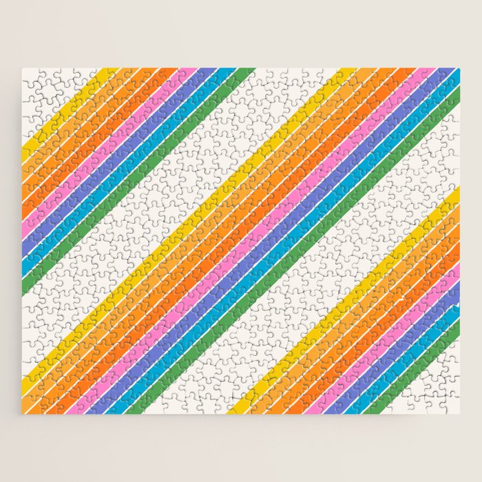 Candy Stripes - Rainbow Brites Jigsaw Puzzle Gallery Image 1
