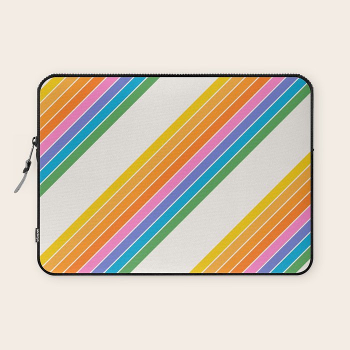 Candy Stripes - Rainbow Brites Laptop Sleeve Gallery Image 1