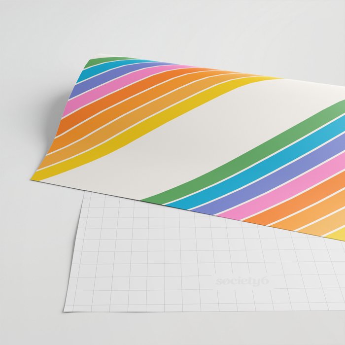Candy Stripes - Rainbow Brites Wrapping Paper Gallery Image 2