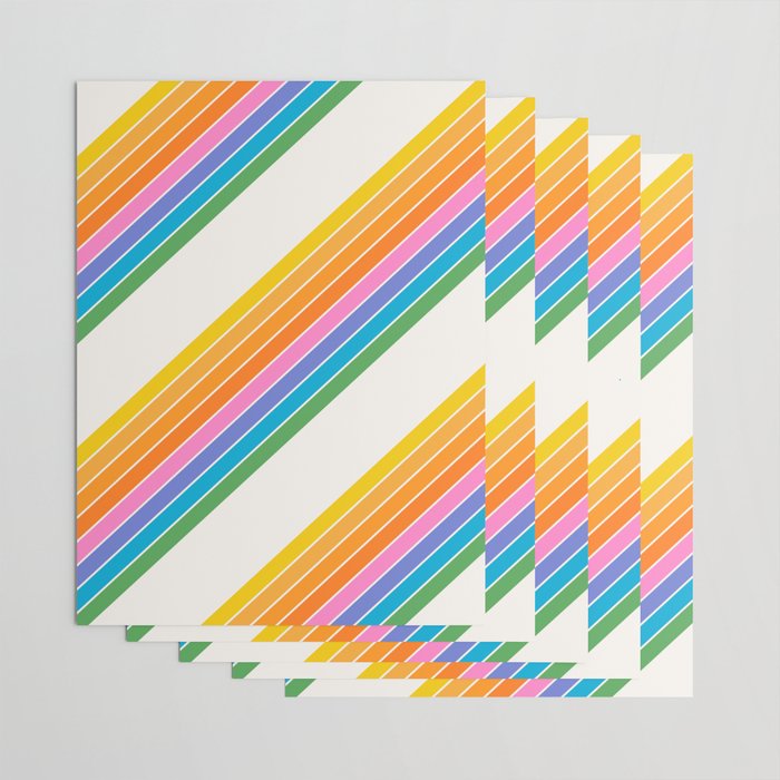 Candy Stripes - Rainbow Brites Wrapping Paper Gallery Image 3