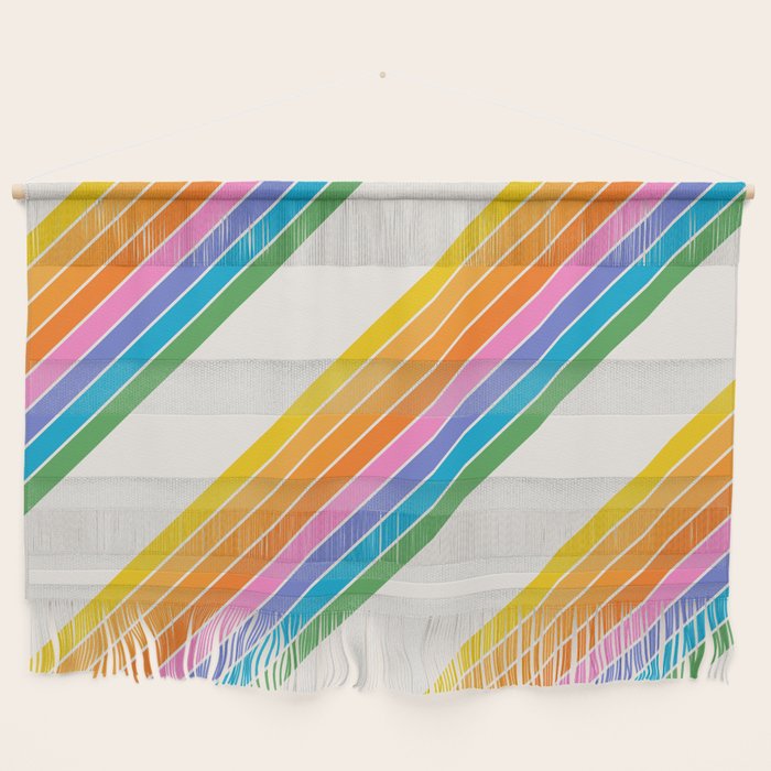 Candy Stripes - Rainbow Brites Wall Hanging Gallery Image 1