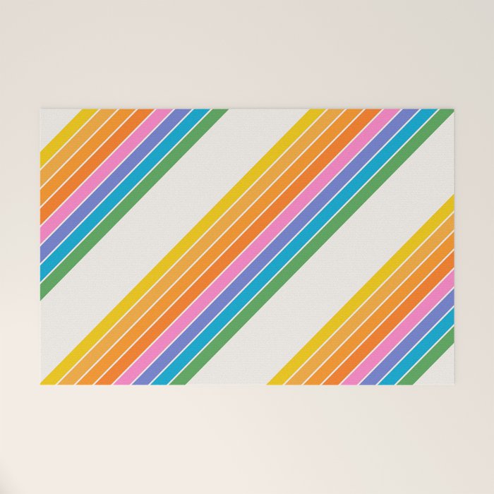 Candy Stripes - Rainbow Brites Welcome Mat Gallery Image 1