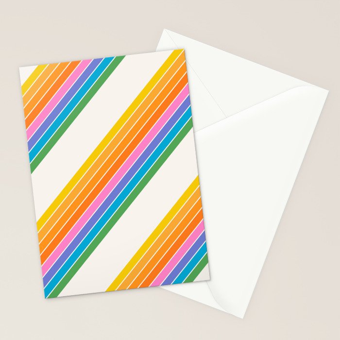 Candy Stripes - Rainbow Brites Stationery Card Gallery Image 2