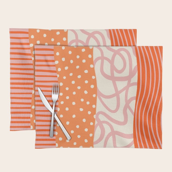 Peach Pattern Cake | PATTERN 08: The Retro Edition Placemat Gallery Image 1