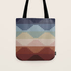 Geometric Aztec Pyramid Pattern III Tote Bag Gallery Image 1