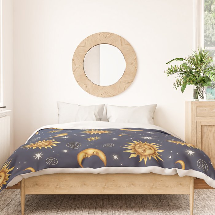 Vintage Celestial Mood Duvet Cover Gallery Image 3
