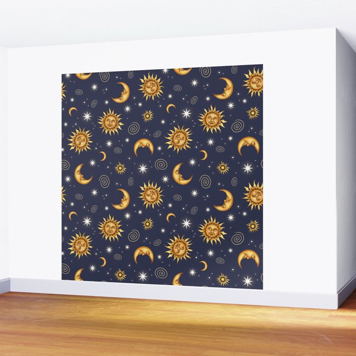 Vintage Celestial Mood Wall Mural Gallery Image 2