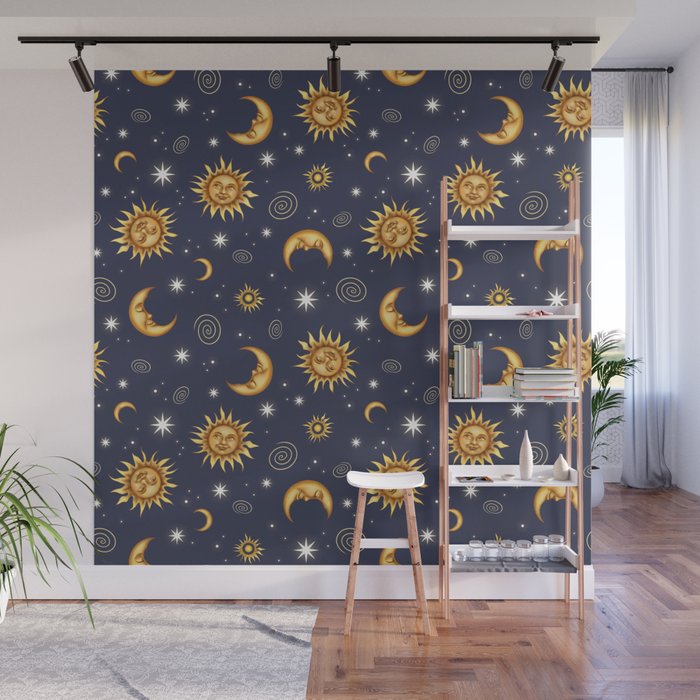 Vintage Celestial Mood Wall Mural Gallery Image 1