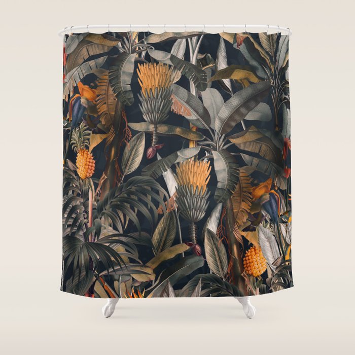 Midnight Forest III Shower Curtain Gallery Image 1