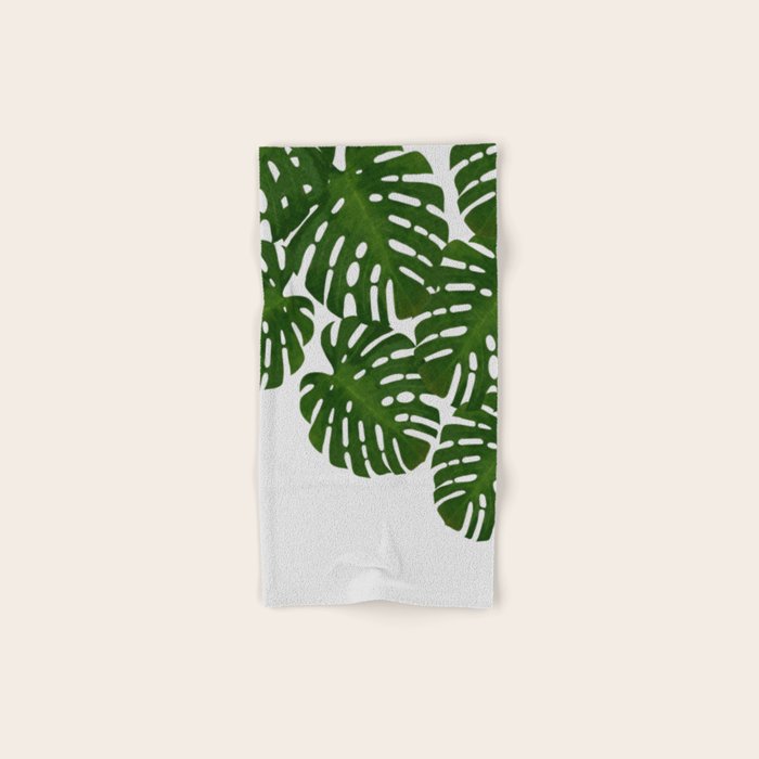 Monstera Leaf I Bath Towel Gallery Image 1