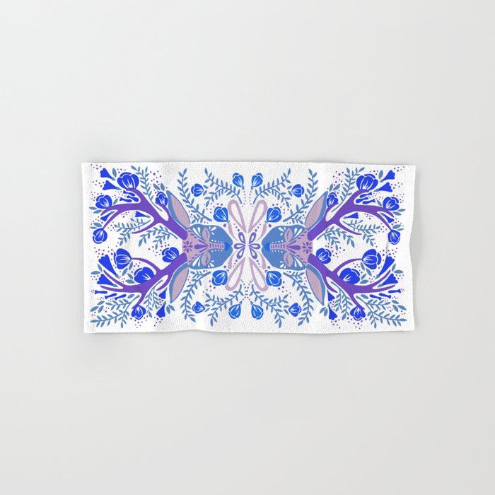 Floral Antlers - Blue Palette Towels Gallery Image 1