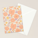 Vintage hand drawn flower art pattern Stationery Card Gallery Image 2