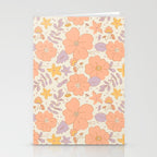 Vintage hand drawn flower art pattern Stationery Card Gallery Image 2