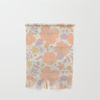 Vintage hand drawn flower art pattern Wall Hanging Gallery Image 1