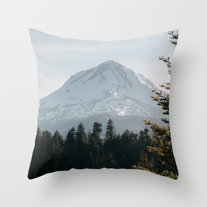Mount Hood XIV Throw Pillow Gallery Image 6