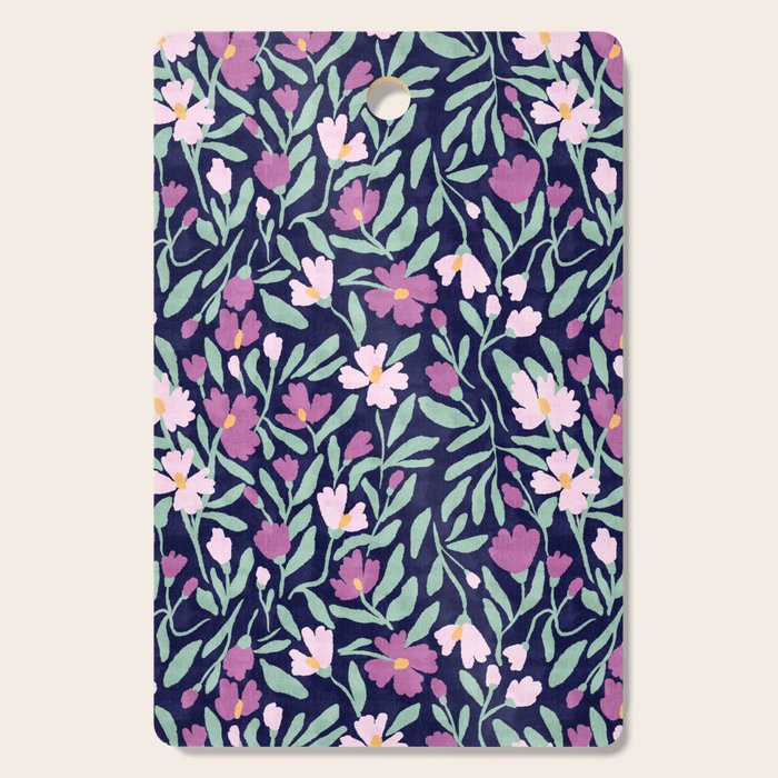 Pink Midnight Bloom Cutting Board Gallery Image 1