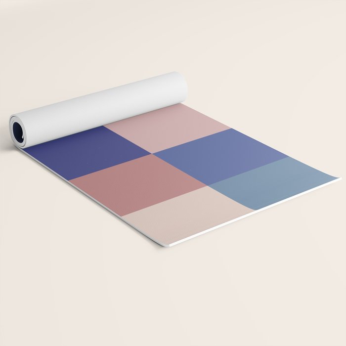 Bold Colorful Checks Pattern - Large XV Yoga Mat Gallery Image 2