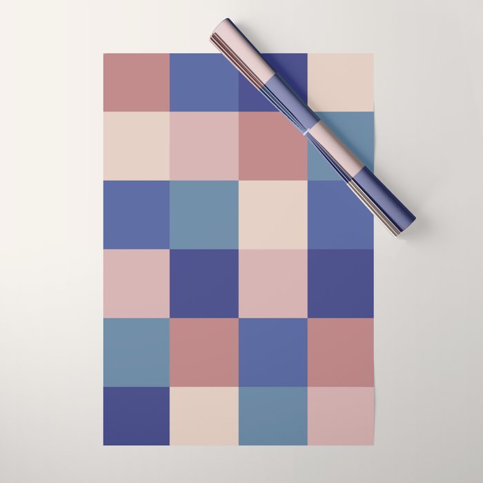 Bold Colorful Checks Pattern - Large XV Wrapping Paper Gallery Image 1