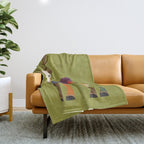 Red Deer Throw Blanket Gallery Image 1