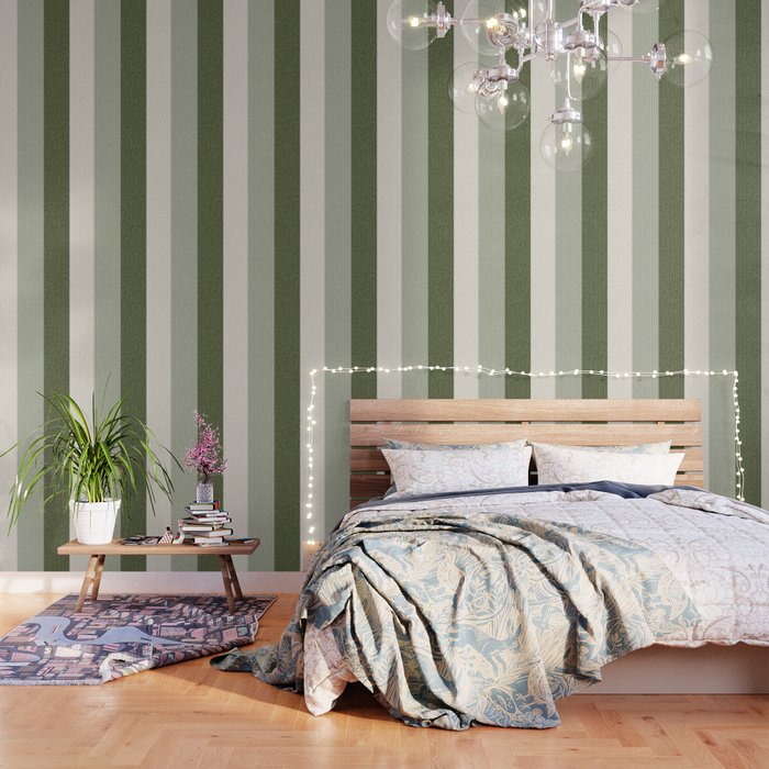 Sage Beige (Lined) Wallpaper Gallery Image 3