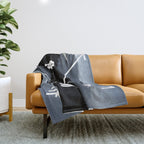 PNW Pacific Northwest Compass - Mt Hood Adventure Throw Blanket Gallery Image 1